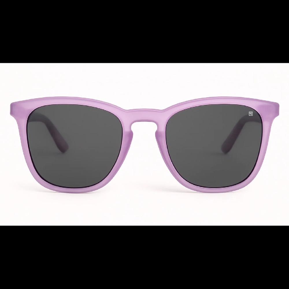 New Frosted Pink “Roundabouts” Sunglasses By Tomahawk Polarized Smoke Lens